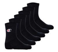 Champion Jungen Core-Junior 6PP Crew Knöchelsocken (6er Pack), Schwarz, 27-30
