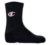 Champion Kinder Socken, 6er Pack - Crew Socken, einfarbig Schwarz/Grau/Weiß / 27-30 27-30 Mehrfarbig