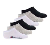Champion® Kinder Socken, 6er Pack - Sneaker Logo, einfarbig, mehrfarbig, 27-30 Schwarz/ Grau/ Weiß