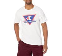Champion Herren Classic, Triangle Graphic T-Shirt, Weiße Dreieck-Grafik, L