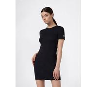 Shirtkleid CHAMPION "ICONS TONAL Rib dress", Damen, Gr. XXL, N-Gr, nbk, Obermaterial: 58% Baumwolle, 39% Polyester, 3% Elasthan, Kleider Shirtkleid, für sportlichen Alltag, sportlicher Stil, für Sport