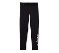Champion Legacy American Classics G-Big Logo Light-Stretch Fleece Leggings für Mädchen und Mädchen, Schwarz, 5-6 Jahre