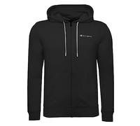 Champion Legacy American Classics Heavy Powerblend Terry Small Logo Full Zip Sweatshirt mit Kapuze, Schwarz, XXL für Herren