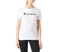 Champion Legacy American Classics Logo Regular S/S T-Shirt für Damen, Weiß, Medium