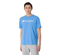 Champion Herren Legacy American Classics Logo S/S T-Shirt, hellblau, Medium