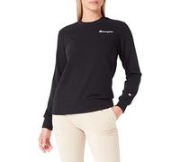 Champion Legacy American Classics Powerblend Terry Small Logo Crewneck Sweatshirt, Schwarz, S Damen