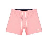 Champion Legacy Beachshorts AC Small Logo Badeshorts für Herren, Rosa Alpenveilchen, Small