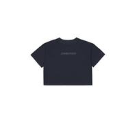 Champion Legacy C-Tech W (117481) - Fine Stretch Jersey Tonal Logo Boxy SS Crewneck T-Shirt, Schwarz (NBK), M C-Tech Damen FW24, Schwarz (NBK), Medium