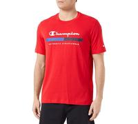 Champion Legacy Graphic Shop - Authentic Athleticwear S/S Crewneck T-Shirt, tiefrot, S Herren SS24, Intensives Rot, Small