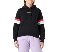 Champion Legacy Heritage Block Powerblend Sweatshirt mit Kapuze für Damen, Schwarz, XXL