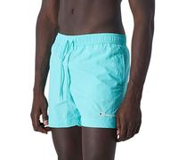 Champion Herren Legacy Icons Beachshorts-Crinkle Taslon Small Script Logo Badehose, Aquamarin Grün, L
