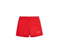 CHAMPION Regular Fit Shorts mit Label-Stitching in Rot, Größe S