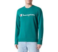 Champion Legacy Icons-Heavy Spring Terry Crewneck Sweatshirt für Herren, Waldgrün, M