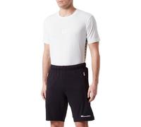 Champion Legacy Icons Pants - Small Script Logo PRO-Jersey Zip Bermuda Shorts, Schwarz, M Herren SS24, Schwarz, M