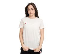 Champion Legacy Icons W - S/S Crewneck T-Shirt, Schmutzweiß, S Damen SS24, Elfenbein, Small
