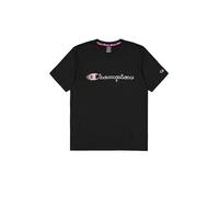 Champion Legacy Modern Sport (220381) - Train Micro Mesh Script Logo SS Crewneck T-Shirt, Schwarz (NBK), S Modern Sport Herren FW24, Schwarz (NBK), Small