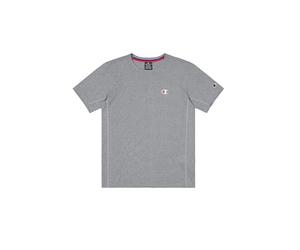 Champion Legacy Modern Sport (220382) - Train Micro Mesh C-Logo SS Crewneck T-Shirt, Schwarz Melange/Weiß (ZNBK/Wht), S Modern Sport Herren FW24, Schwarz Meliert/Weiß (Znbk/Wht), Small