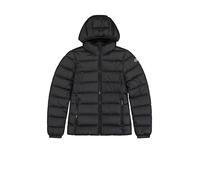 Champion Damen Legacy Outdoor W (117568) -Wr Light Nylon Cirè 35gr C-Logo Hooded Gefütterte Jacke, Schwarz (KK001), M