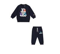 Champion Legacy Play With Graphics TD (306916) - Ultraleichtes Powerblend Fleece Crewneck Full, Navy (NNY), 9 Monate (74) Jungen FW24