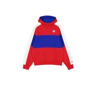 Champion Legacy Retro Sport (220317) - Soft Compact Poly Fleece Color Block Kapuzenpullover, Mehrfarbig Miglion/Tiefblau (CRD/BAI/Wht), L Herren FW24, Wurmhaut/Tiefblau (CRD/Bai/Wht), L
