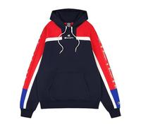 Champion Legacy Retro Sport (220331) - Soft Compact Polyfleece Kapuzenpullover, Marineblau/Vermigion (NNY/CRD/Wht), S Herren FW24, Marineblau/Vermigion (NNY/CRD/Wht), S