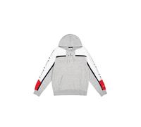 Champion Legacy Retro Sport (220331) - Soft Compact Polyfleece Sweatshirt mit Kapuze, Grau Melange/Weiß (NOXM/Wht/NNY), S Herren FW24, Grau Meliert/Weiß (Noxm/Wht/NNY), S