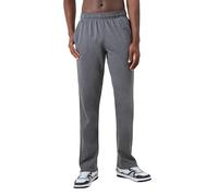 Champion Leichte Herren-Loungehose mit offenem Saum, Granite Heather C Patch Logo, Klein