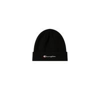 Champion Unisex Lifestyle Caps (806064) -Recycled Acrylic Knitted Yarn Embroidered Script Logo Beanie-Mütze, Schwarz, Einheitsgröße