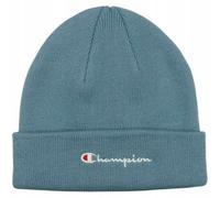 Champion Lifestyle Caps (806064) - Recycled Acrylic Knitted Yarn Embroidered Script Logo Mütze, Blau Türkis (CBU), Einheitsgröße Unisex - Erwachsene FW24, Blau Türkis (CBU), One Size