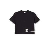 Champion Mädchen Color Block- Dress L-s T-Shirt, Schwarz, XS