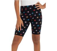 Champion Mädchen Legacy American Classics-All-Over Tight Biker Shorts, Schwarz, 11-12 Jahre