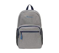 Champion Phase Laptop-Rucksack mit gepolsterten, verstellbaren Trägern, Wasserflaschentaschen für Arbeit, Reisen, Pendeln, Hellgrau meliert/blau, Einheitsgröße