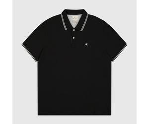 CHAMPION Poloshirt für Herren aus Baumwoll-Piqué - Schwarz, L