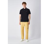 Champion Poloshirt Legacy Herren Plussize Schwarz mit Brustlogo Größe XL