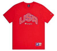 T-Shirt Champion Legacy Retro Sport Basketball USA short sleeve red. - M