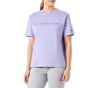 Champion Rochester 1919-Champion Logo Crewneck T-Shirt, Violett Tulipan (VTP), S für Damen, Tulipan Purple (Vtp), Small