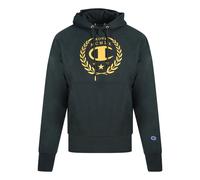 Champion Rom Logo Schwarzer Hoodie XS