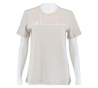 Champion Shirt (Baumwolle) Big Logo-Print beige Damen, Größe M