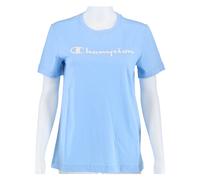 Champion Shirt (Baumwolle) Big Logo-Print hellblau Damen, Größe M