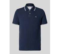 Champion Slim Fit Poloshirt mit Label-Stitching in Marine, Größe XXL