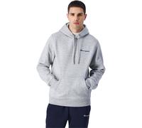 Champion Small Script Logo Hoodie Herren L Grau