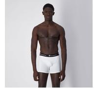 Champion Smooth Seam Boxershorts für Männer im 2er-Pack in White/Black XXL