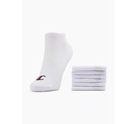 Champion Unisex Sneaker Socken, 6er Pack - Sneaker Socken Basic, Logo Weiß EU 35-38
