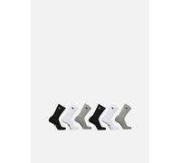 Champion Unisex Socks Basics 6pk Crew Füßlinge, Hellgrau Meliert, Weiß, Schwarz, 39-42 EU