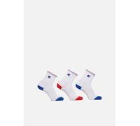 Champion Unisex Socken, 3 Paar - Crew Socken, Logo, Streifen Weiß EU 39-42