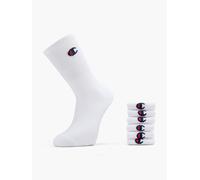 Champion Unisex Basics 6pk Crew Sportsocken, Weiß, 35-38 EU