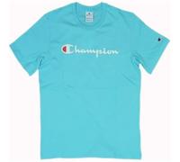 Champion Ss Tee 220256 Kurzarm-T-Shirt für Herren, Blau, Marke: Champion - EAN: 8054041430052 - Größe: S