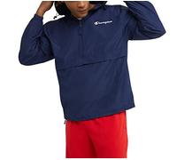 Champion Stadion Herrenjacke, verstaubar, wind- und wasserabweisend (Reg. Or Big & Tall), Marineblau, kleine Schrift, 3XL Groß