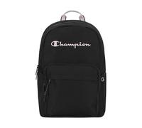Champion Steady Laptop-Rucksack mit gepolsterten, verstellbaren Trägern, Wasserflaschen-Taschen für Arbeit, Reisen, Pendeln, Schwarz/Ballerina-Hausschuh, Einheitsgröße