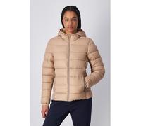 Champion Damen Legacy Outdoor W (117568) -Wr Light Nylon Cirè 35gr C-Logo Hooded Gefütterte Jacke, Braun (MS079), M